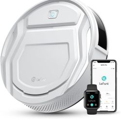 Lefant Robot Vacuum Cleaner, Strong Suction, 120 Mins Runtime, Slim, Low Noise, Automatic Self-Charging, Wi-Fi/App/Alexa Control, Ideal for Pet Hair H