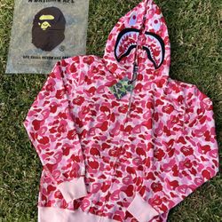 BAPE “Pink Camo” Zip UP