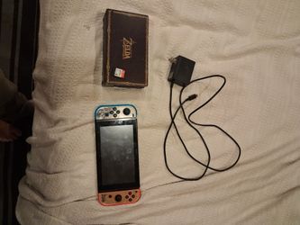 Nintendo Switch 1 + Smash Ultimate, Pokemon Shining Pearl, and a protective cover