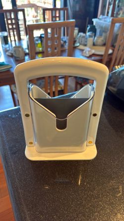 White Bagel Slicer / Bread Guillotine