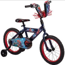 Huffy Disney and Marvel 12/16 Inch Boy's Bike for Kids, Multiple Color Options and Designs Available, Ideal for Ages 3+ Years Old, Removable Training 