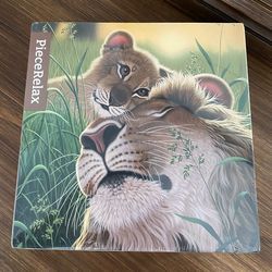 New Sealed Art Puzzle 1000 Pieces – PieceRelax Showpiece – Lion Painting