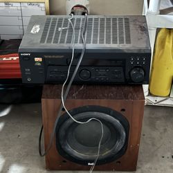 Sony Receiver And Sub 