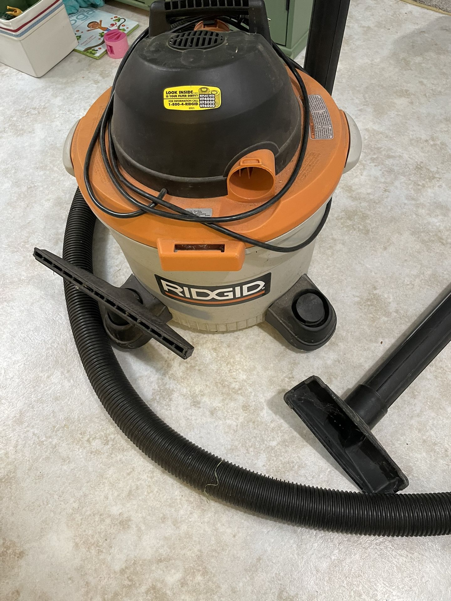 RIDGID Shop vac Model WD09450