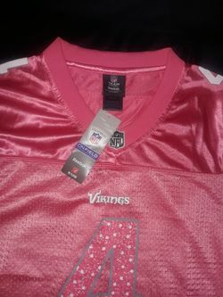 Pink NFL Bret Favre Jersey #4