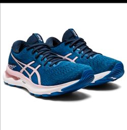 Asics Womens Gel Nimbus 24

French Blue/Pink Running Shoes Sneakers Size 9.5