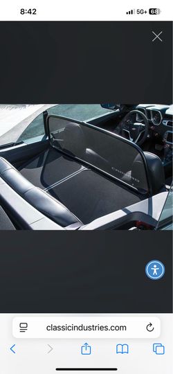 Camaro Convertible Windscreen Deflector Black with Logo 2011-2015