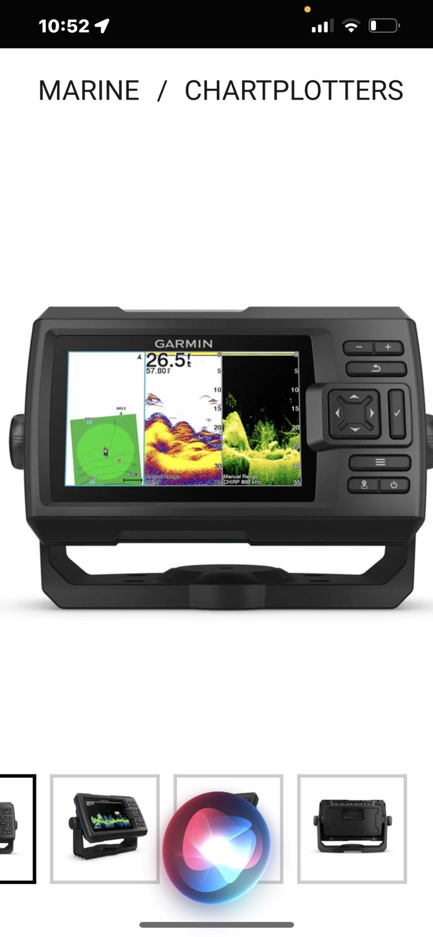 2)Garmin Fish Finder STRIKER Vivid 5cv With GT20TM Transducers Walmart