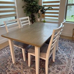 Dining table with 4 chairs for FREE