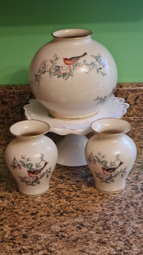 LENOX USA 3 PIECE SET SERENADE PATTERN