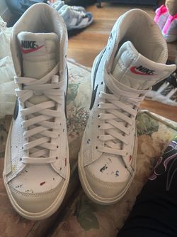 Nike paint splatter worn once ! Size 7