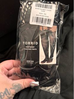 PLUS SIZE Bow Fishnets (Torrid)