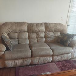 Couch And Loveseat,  Beige