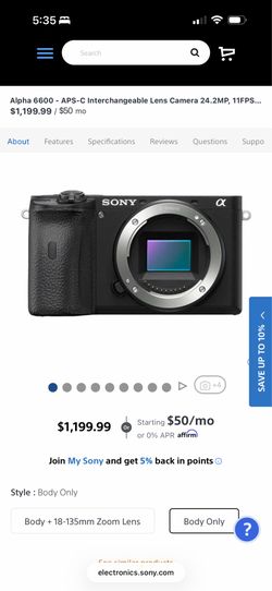 Sony alpha 6600