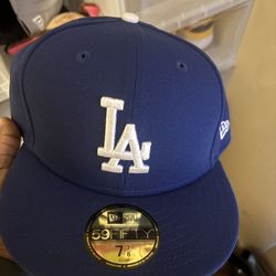 Dodgers Fitted Cap (Dodger Blue) 7 7/8