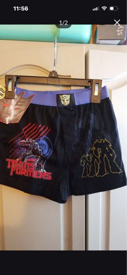 2PR TRANSFORMERS OPTIMUS PRIME & BUMBLE BEE BOYS LOOSE BOXERS SZ SMALL New
