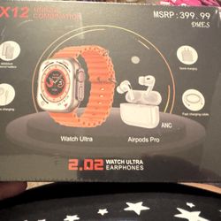 Smart Watch And Air Pods Set (NOT APPLE PRODUCT)