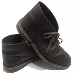 CLARKS (15522) Men's Bushacre 2 Chukka Desert Ankle Boot Brown Leather Sz 8.5W