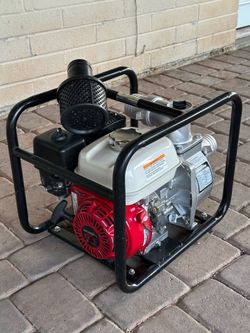 Honda GX 200 pump with a foot valve