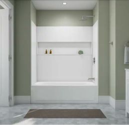 Maui 60 in. x 30 in. Alcove Soaking Bathtub with Right Drain in White