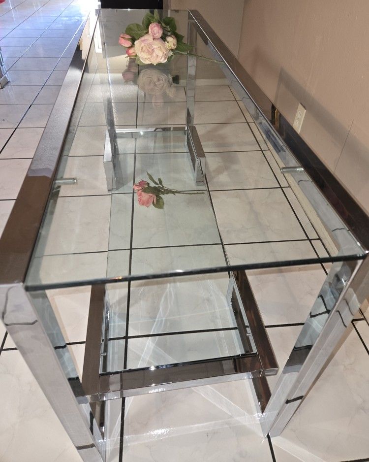 Crome Console Table