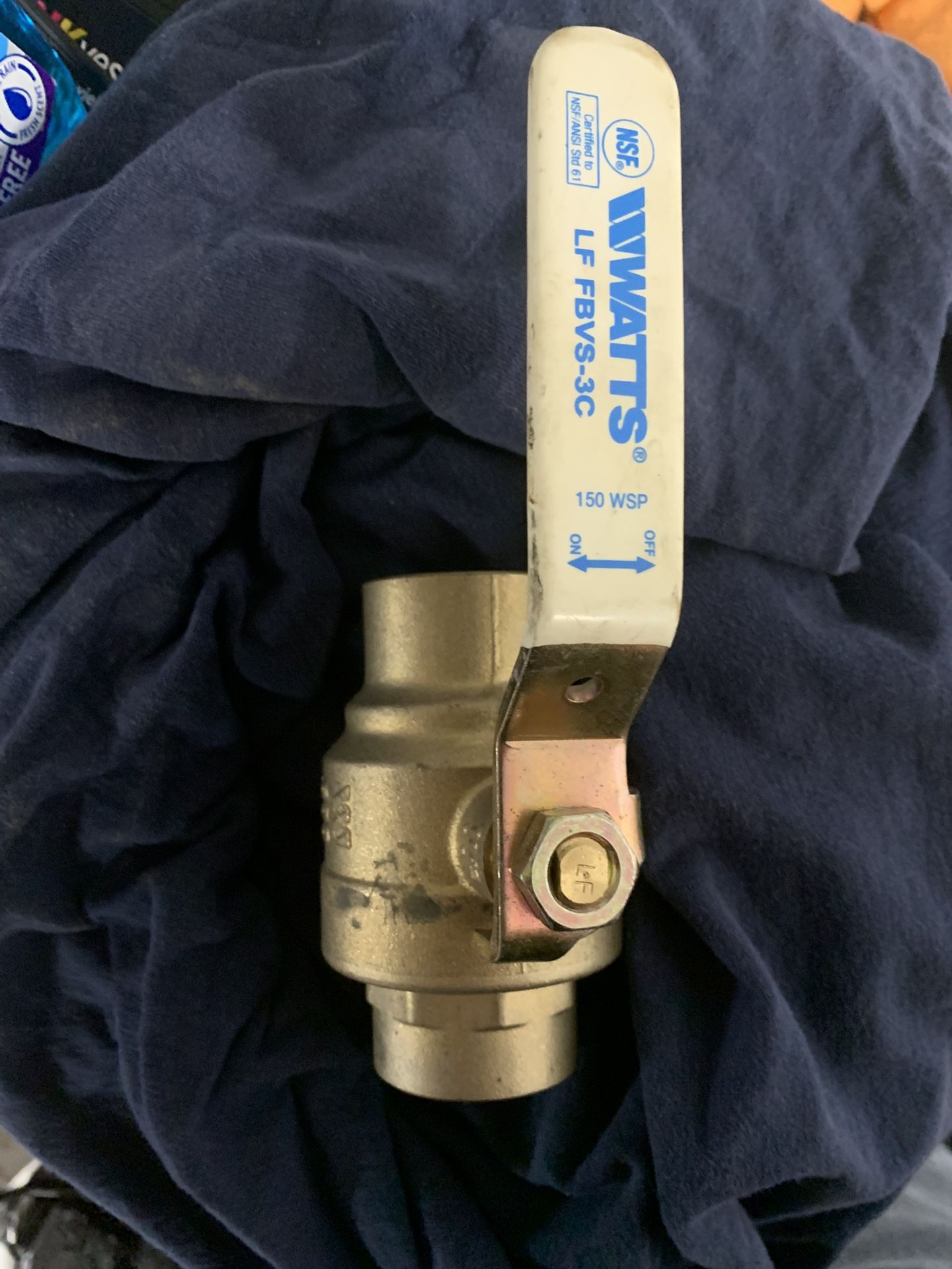 1 1/2 Copper Sweat Ball Valve