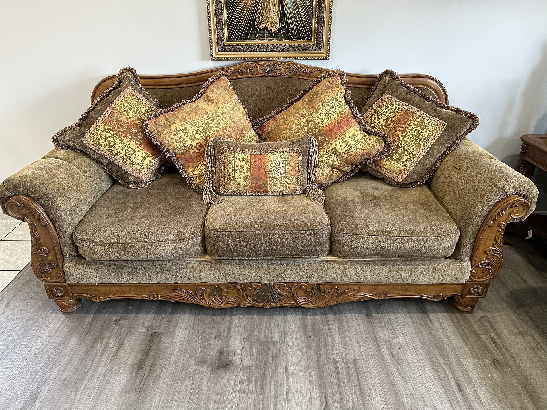 Antique Luxury Sofa Couch 3 Piece 