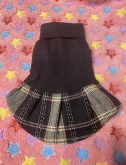 Black Plaid Dog Dress