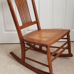 Vintage Small Wooden Rocking Chair 200.00 Or Best Offer