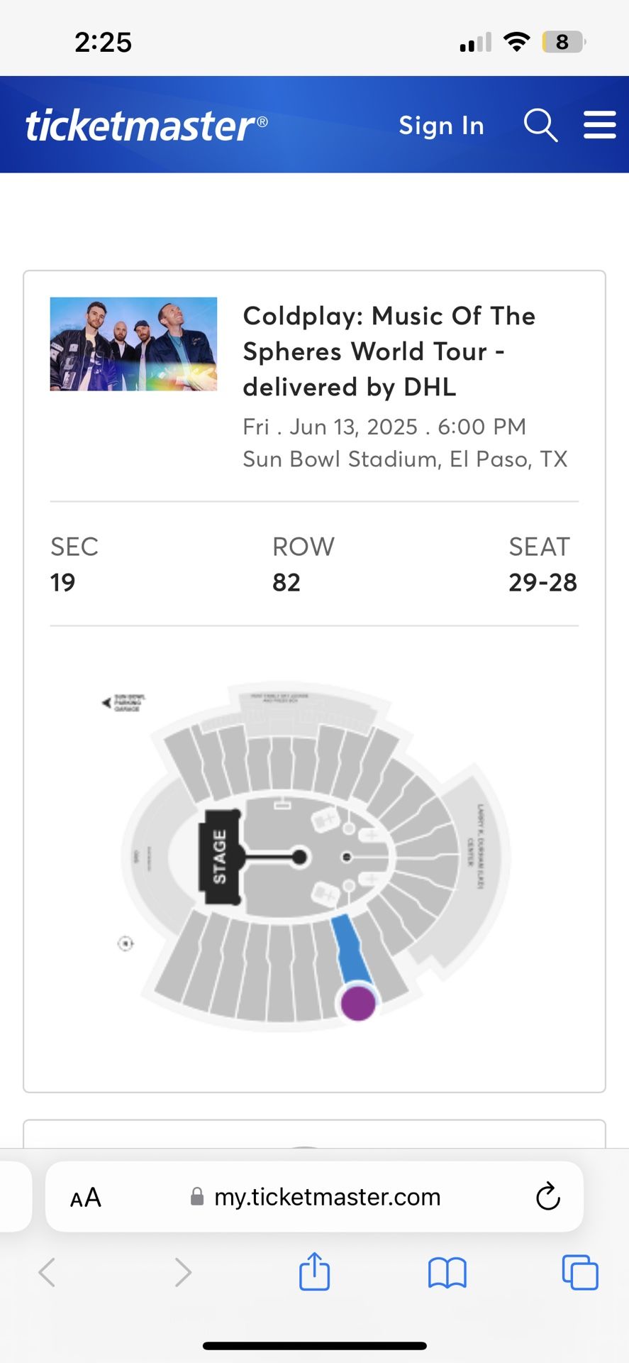 Coldplay Tickets
