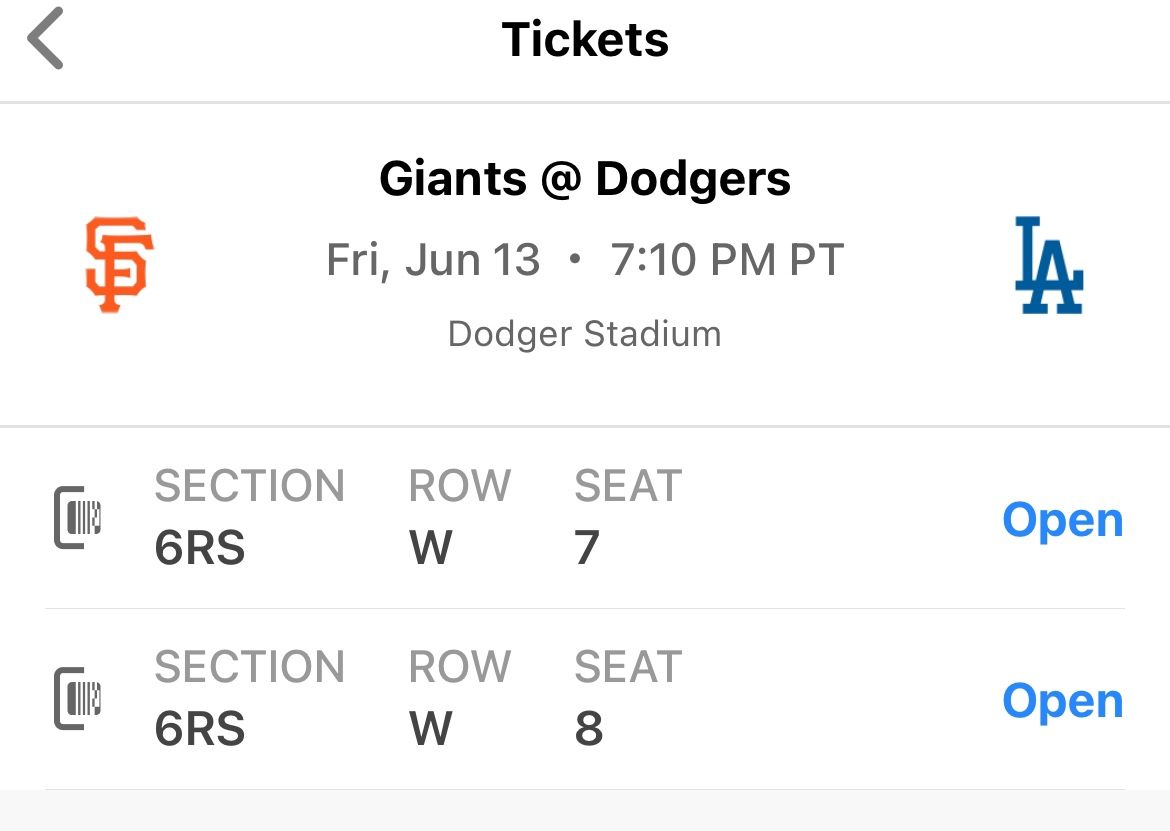 Dodgers vs Giants