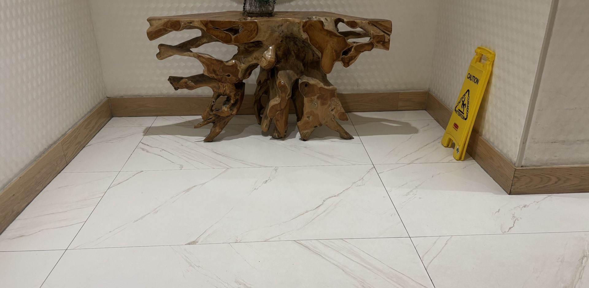Teak Root Console Table
