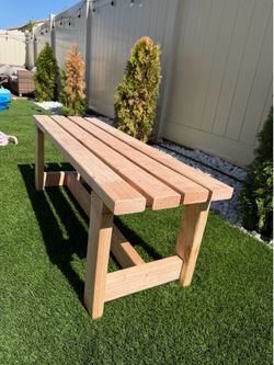 Handmade Outdoor Wood Bench – 48 in