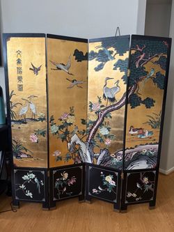 Chinese 4-Panel Room Divider