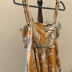 Yellow Sundress Island Palm Leaf New 
