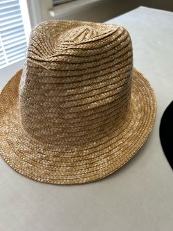 Natural Straw Fedora Hat
