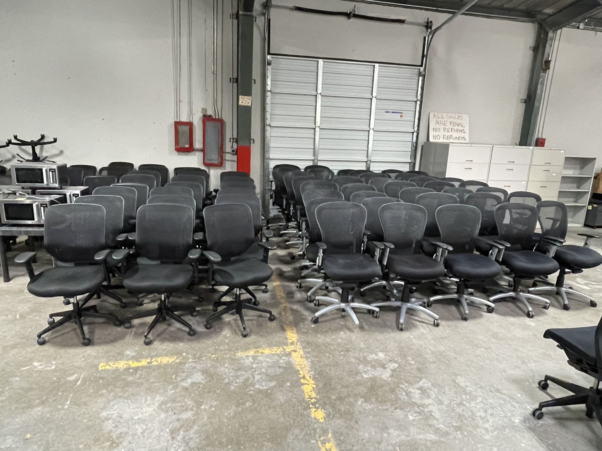 Tons Of Nice Office Furniture! Chairs Tables Desks Files Etc