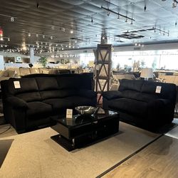 Black Sofa And Loveseat