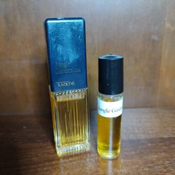 Vintage 1980's TUVACHE "JUNGLE GARDENIA" Spray Perfume 2OZ 98% F+ RollOn Oil/P