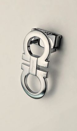 Salvatore Ferragamo Silver Belt Buckle