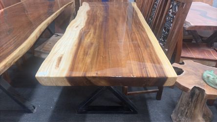 8FT Monkey Pod Acacia Dining Table - $1,999 - San Diego Pickup.”