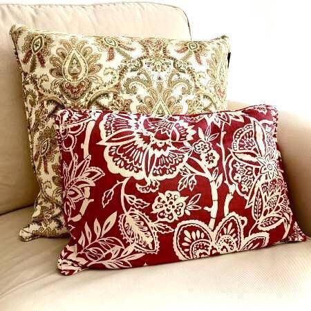 Decorative Sofa Down Goose Pillows Set of 2
