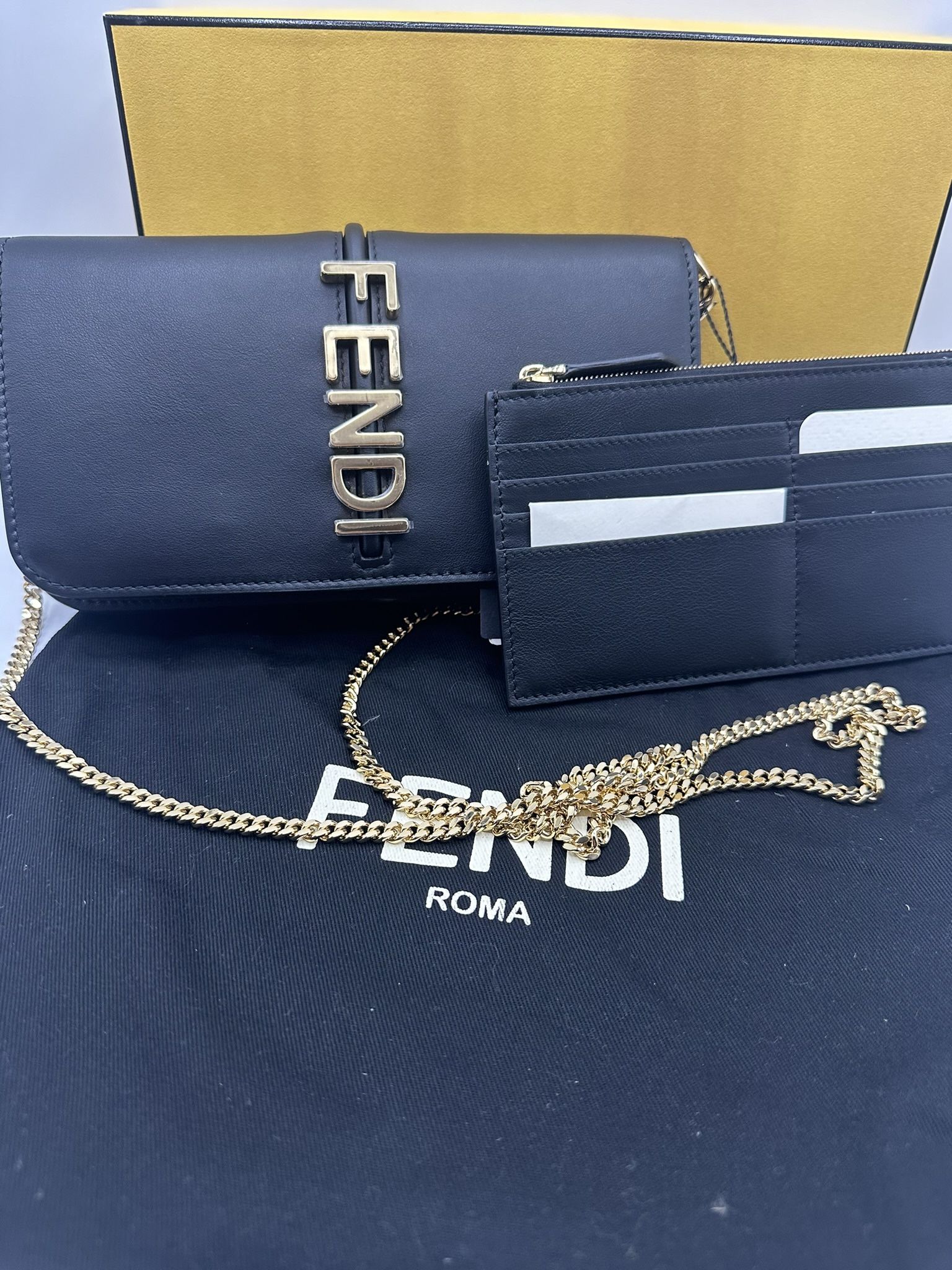 authentic fendi fendigraphy crossbody.