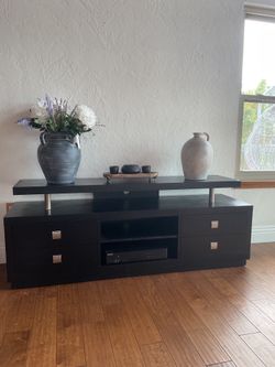 Modern Black Credenza/TV stand/Sideboard