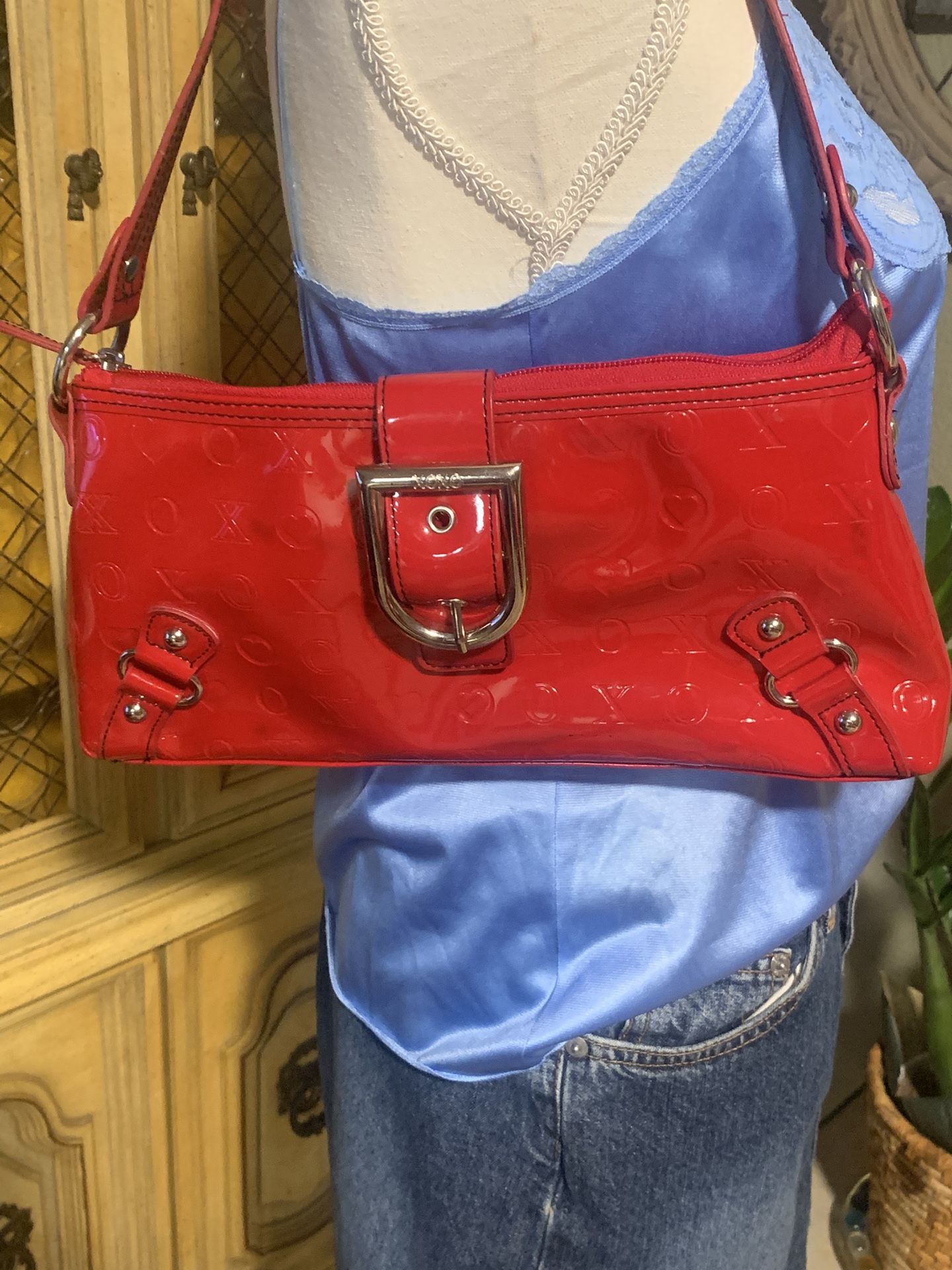 Red Shoulder Purse