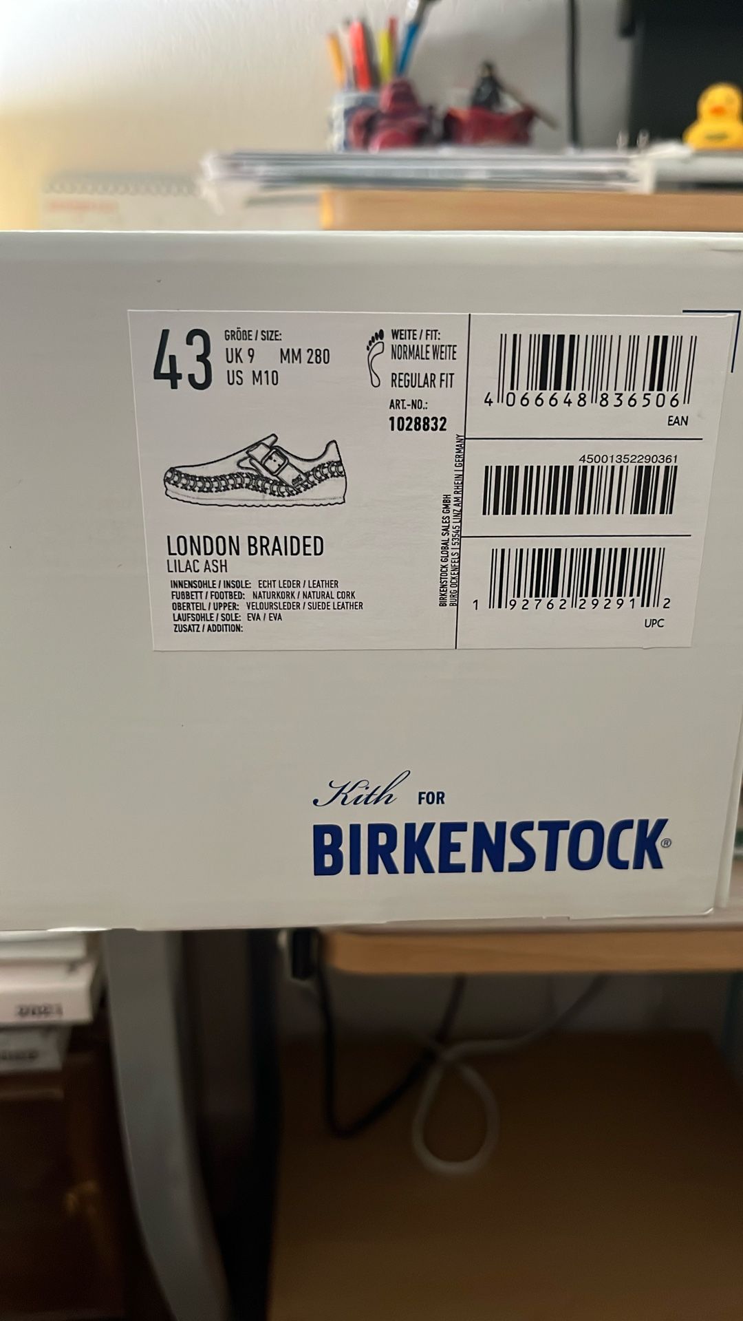Birkenstock London Braided Lilac Ash Brand New Limited Edition