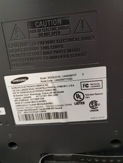 Not working samsung hd tv
