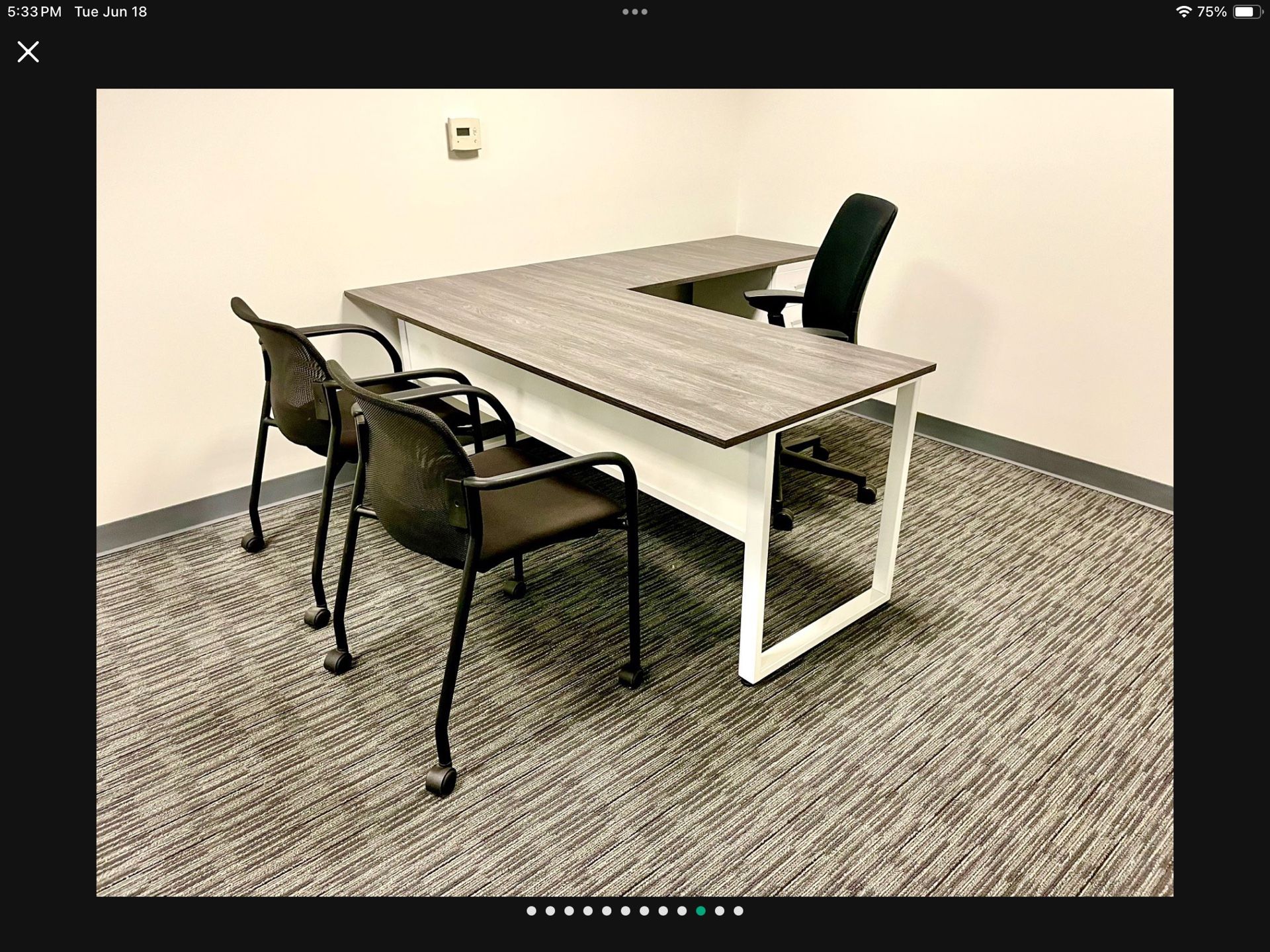 Cb-Executive Modern L Shape Office Desk, Computer Desk, Office Desk, Small Desk, Wood Desk, Custom Desk, Metal Desk, Office Furniture,
