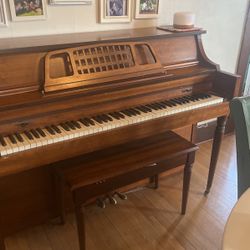 Piano With Bench