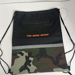 Rare Home Depot Camo Drawstring Bag